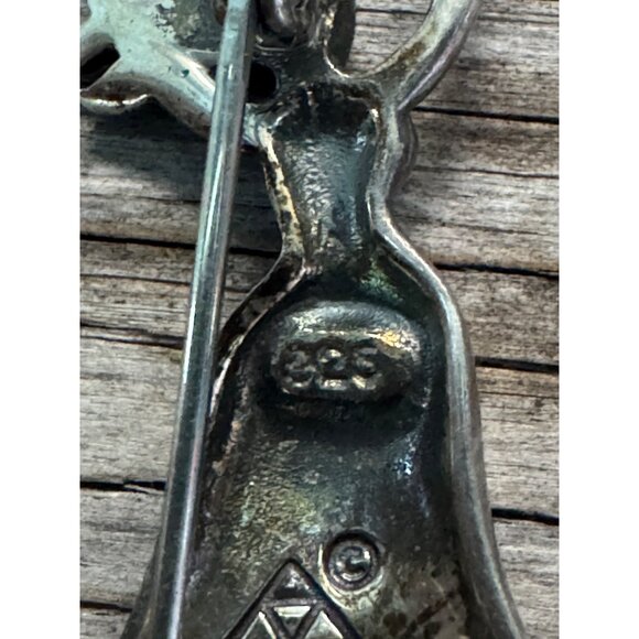 DM Sterling Silver Woman Dancing Figurine Pendant 925 - Picture 4 of 5